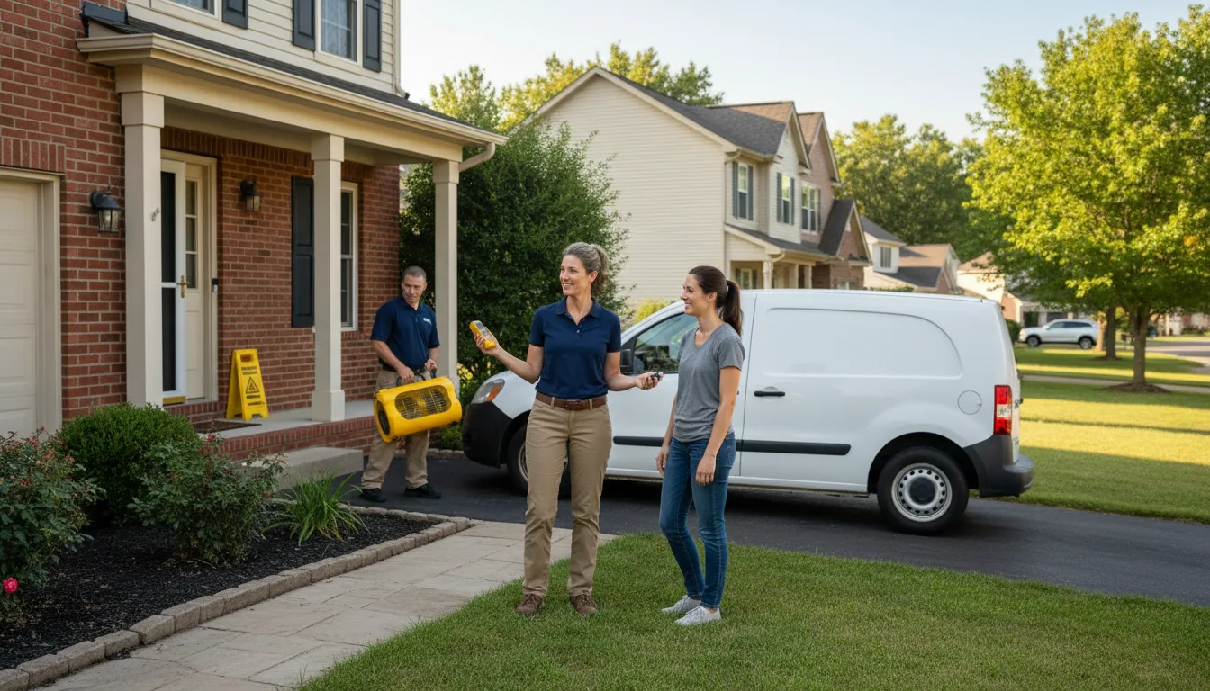 Water restoration image for Home Water Damage Repair in Mount Sterling, IL